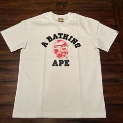 Bape Pink College Tee 