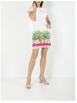 DESIGUAL White Multi Eyelet Bordered Dress Size 38/US 4 – USED no tags