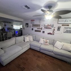 Light Gray Sectional - Large