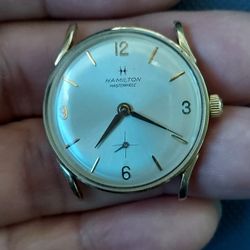 Vintage HAMILTON 14K Gold Solid. 