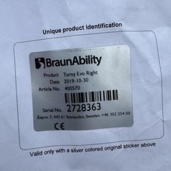 Turny Evo Right Disabled Seat
