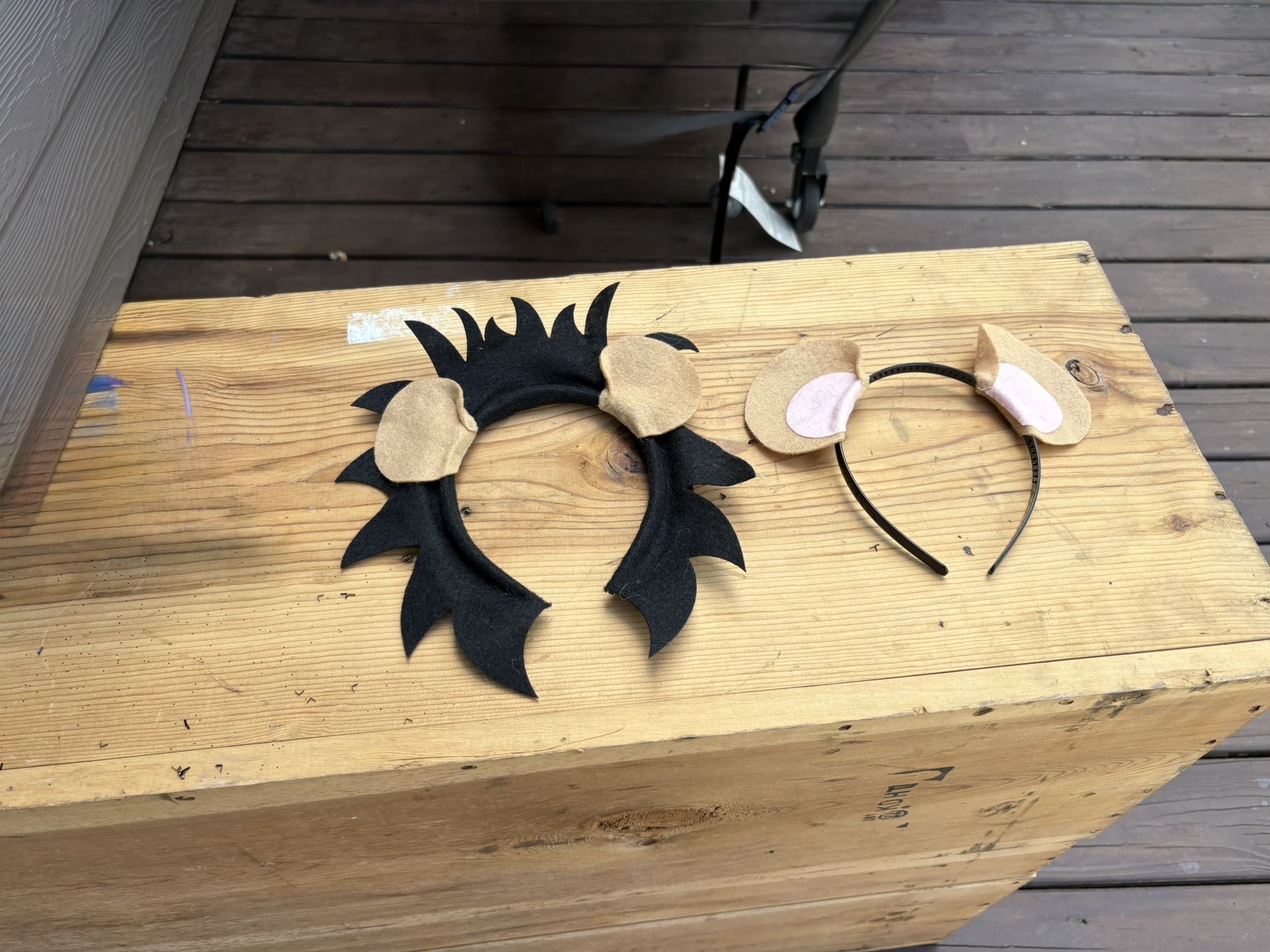 Three different Animal Costume Headbands PORCH PICK UP ONlY