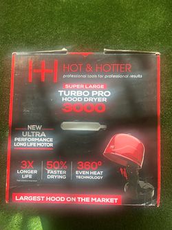Hot & Hotter Turbo Pro Hood Dryer 3000 – BRAND NEW/NEVER USED