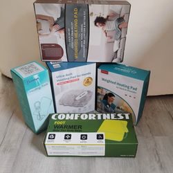 5 Heating Pads - Shoulder, Hands, Feet, Weighted