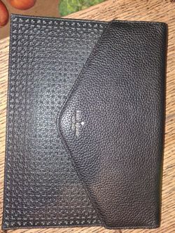 Kate Spade Mallo Wakefield Lane Envelope Clutch in black pebbled leather