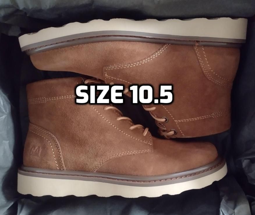 New Men's Caterpillar Boots, Brown, Size 10.5