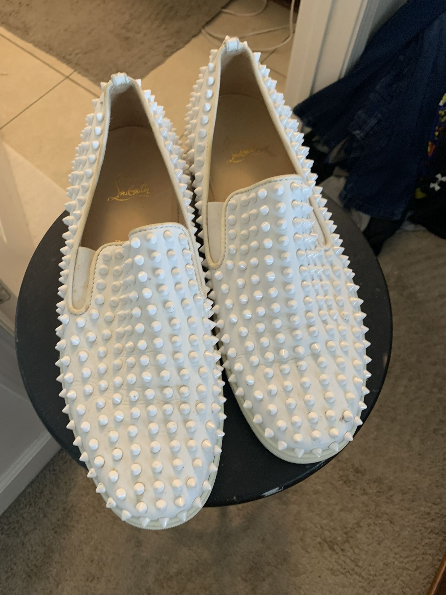 White Spike Christian Louboutin