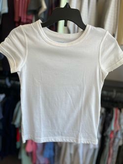 Girls plain white tee