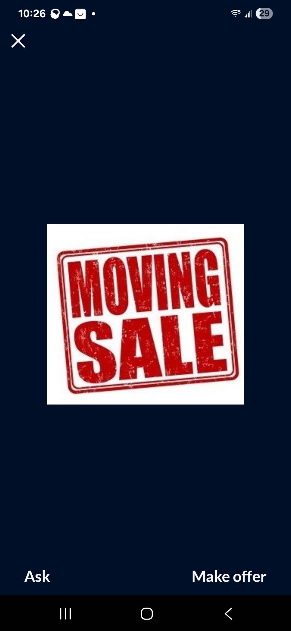 Yard/Moving Sale