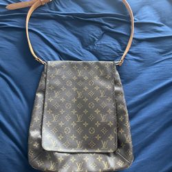 Louis Vuitton Classic Monogram Tan Shoulder Bag