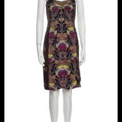 Nicole Miller Collection Strapless Silk Dress - size 0