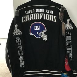 Superbowl Champs Denim Jacket NY Giants
