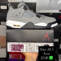 Size 10.M - Jordan 4 “Cool Grey”