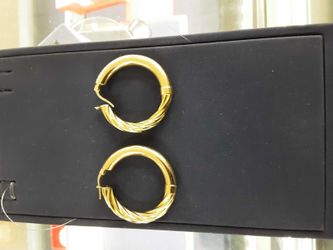 Bangle Earring Yellow Gold 18k (.750) 8.2 grams