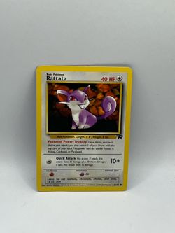Pokemon Team Rocket Rattata Card #66