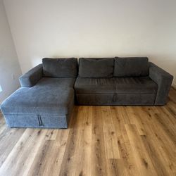 Sectional Sofa With Chaise And Storage/sleeper