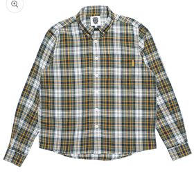 Round Two Woven Flannel Button Down Shirt Brand New DS
