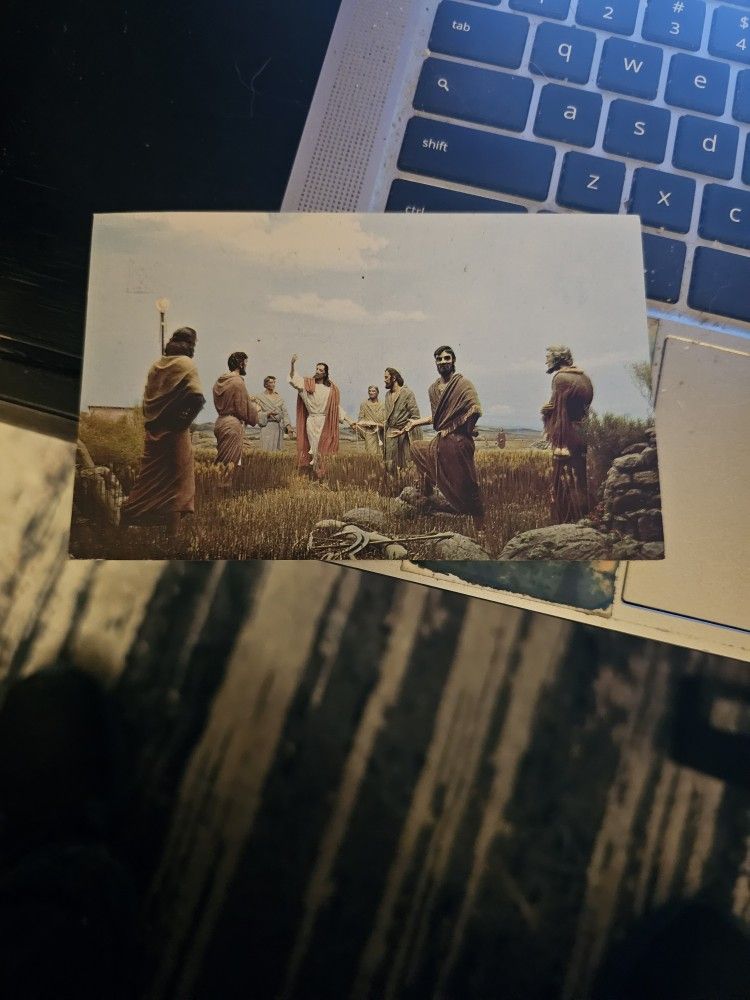 Christ And The Children 1960s Postcard