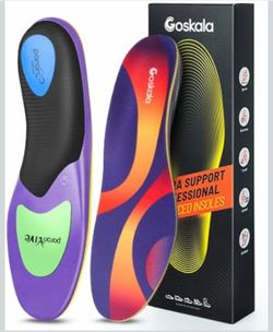 Shoe Inserts, Over 230+ lbs Plantar Fasciitis Insoles for Women and Men Size. S for Men 5.5-6.5 Women 7.5-8.5 (255mm)  Brand new