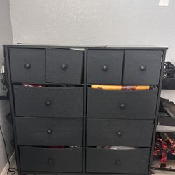 Black And Dark Grey Dresser