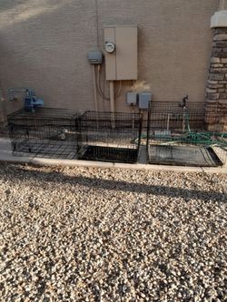 Large Or X-Large Metal Wire Pet Dog Kennel Crates $40-$50 each See All Photos Read Description