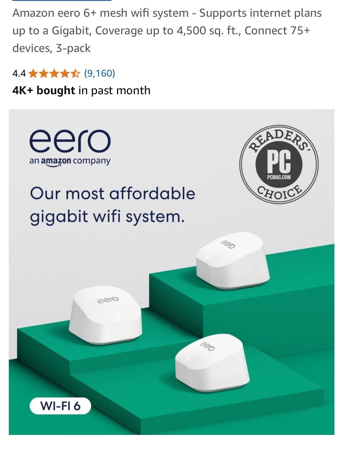 Eero 6+ Mesh Wifi System