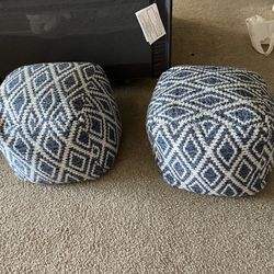 Pouf Ottoman Cube Seats