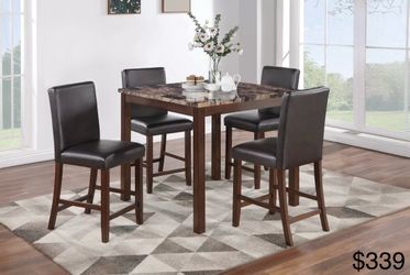 Counter height dining table set