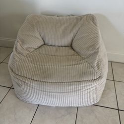 Crate & Kids Stone Tan Velvet Corduroy Kids Lounge Chair