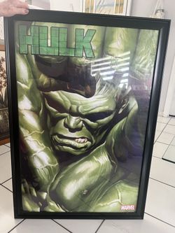 Large picture frame of Hulk