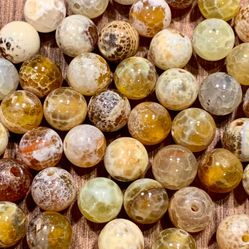 10 Nqtural Agate gemstone Beads