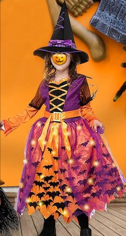 Girls Witch Costume 5-7