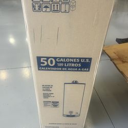 50 Gallon Gas Water Heater New In The Box 