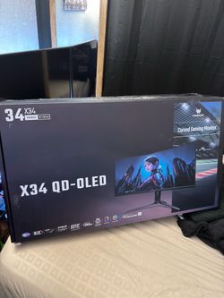 Acer - Predator Gaming 34" Curved QHD QD-OLED 240Hz 0.01ms FreeSync Premium Gaming Monitor (DisplayPort, HDMI) - Black