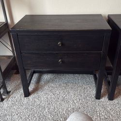 Two Matching Two Drawer Nightstands 