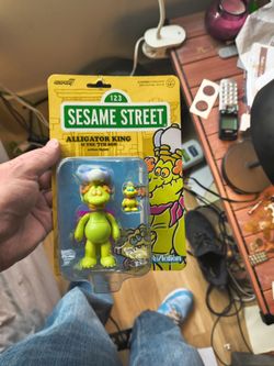 Super7 Sesame Street Alligator King ReAction Figure
