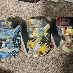 Pokémon Vaporeon / Jolteon / Flareon Tin