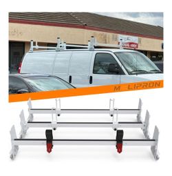 MELIPRON Van Roof Ladder Rack
Description
Notes: White ladder rack, parts (ie. nuts, bolts, and washers) are loose in box. Unknown if any are missing.