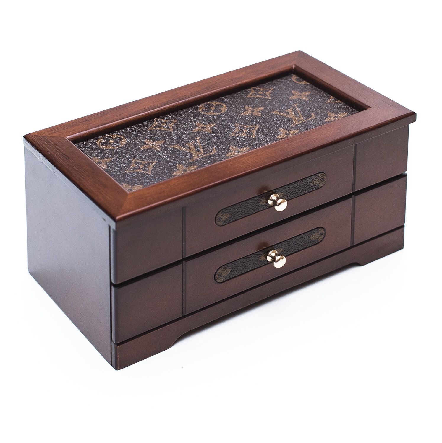 Louis Vuitton Canvas Jewelry Box Christmas Gift