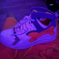 Nike Air Flight Huarache “Lakers” (white with University Gold and Court Purple)