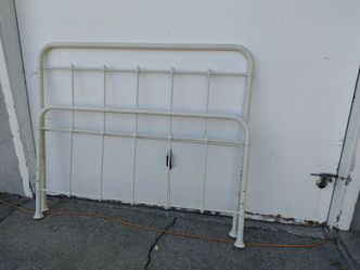 Metal antique bed frame queen size