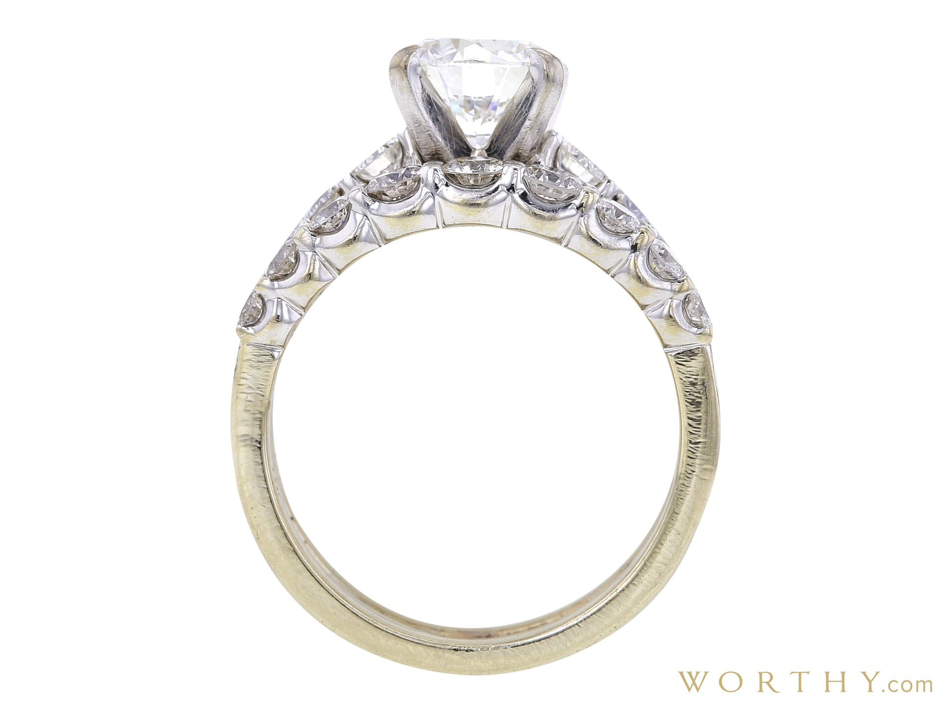 2.64 Tw Diamond Engagement Ring Set 