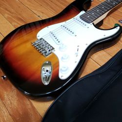 Electric Guitar With Bag And Accessories