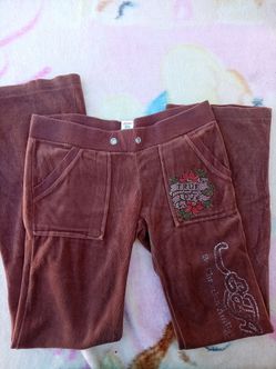Ed Hardy Velour Track Pants