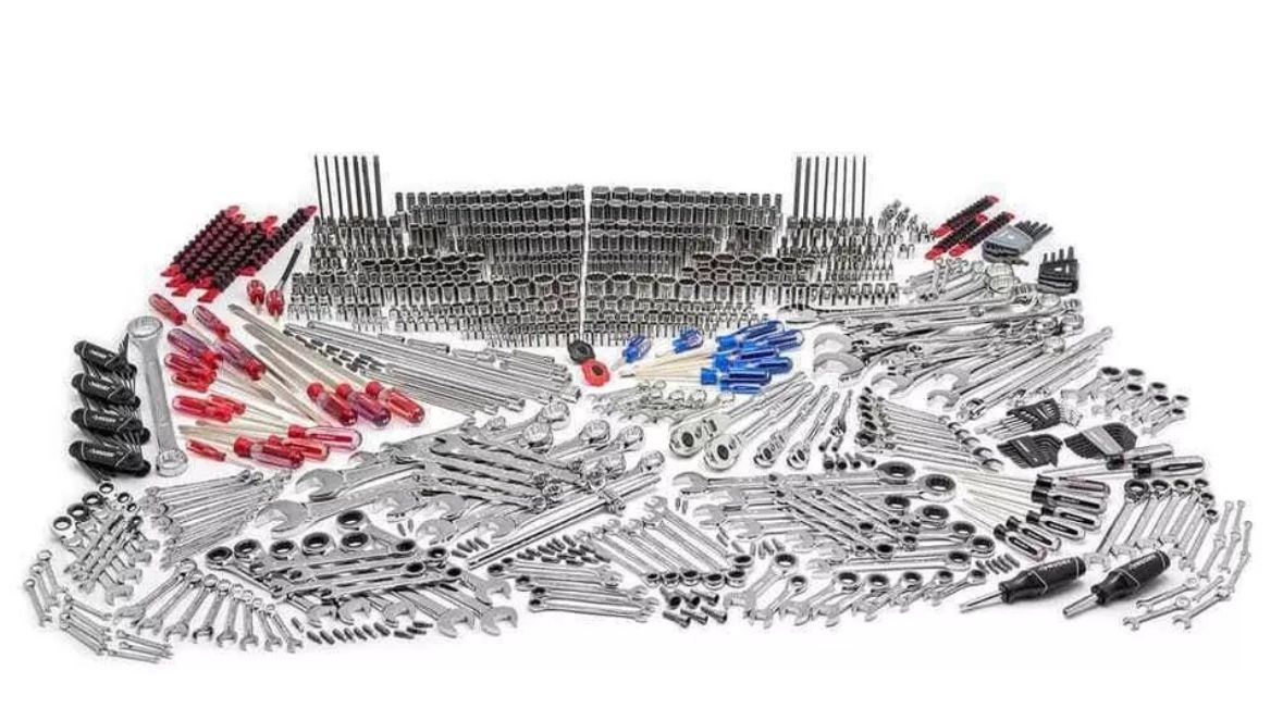 Husky Master Mechanic's Tool Set 1/4", 3/8", 1/2" Drive Metric/SAE (1,025-Piece)