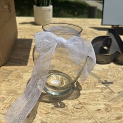 Glass Wedding Vase
