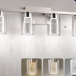 Amico Brushed Nickel Bathroom Vanity Lights