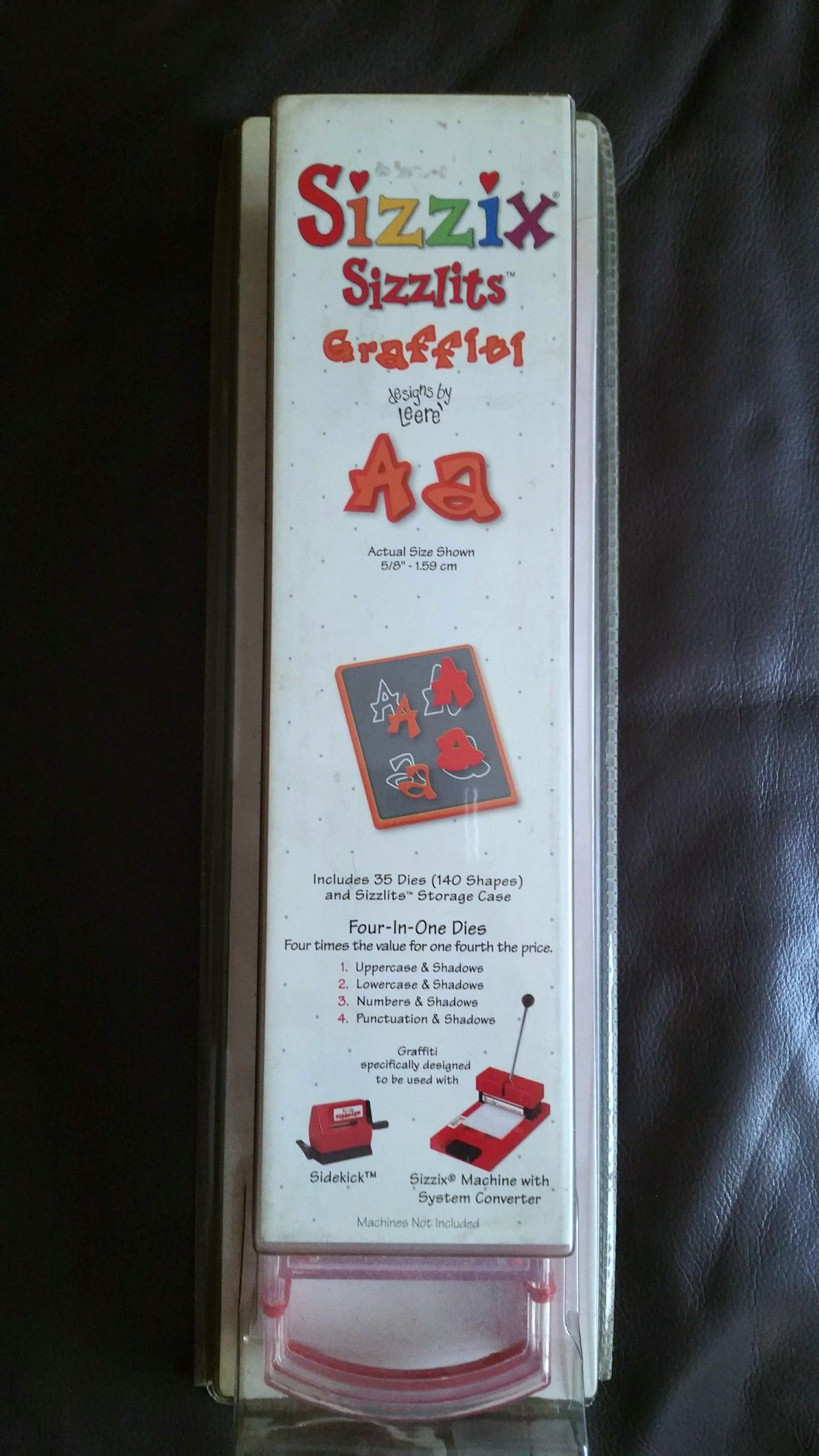New Sizzix Sizzlits Alphabet Graffiti Back to School Word Phrase