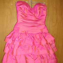 Tadaski Hot Pink Sleeveless Prom/Party/Formal Dress Sized 6