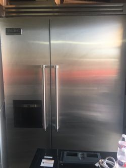 Viking refrigerator 48”W built in